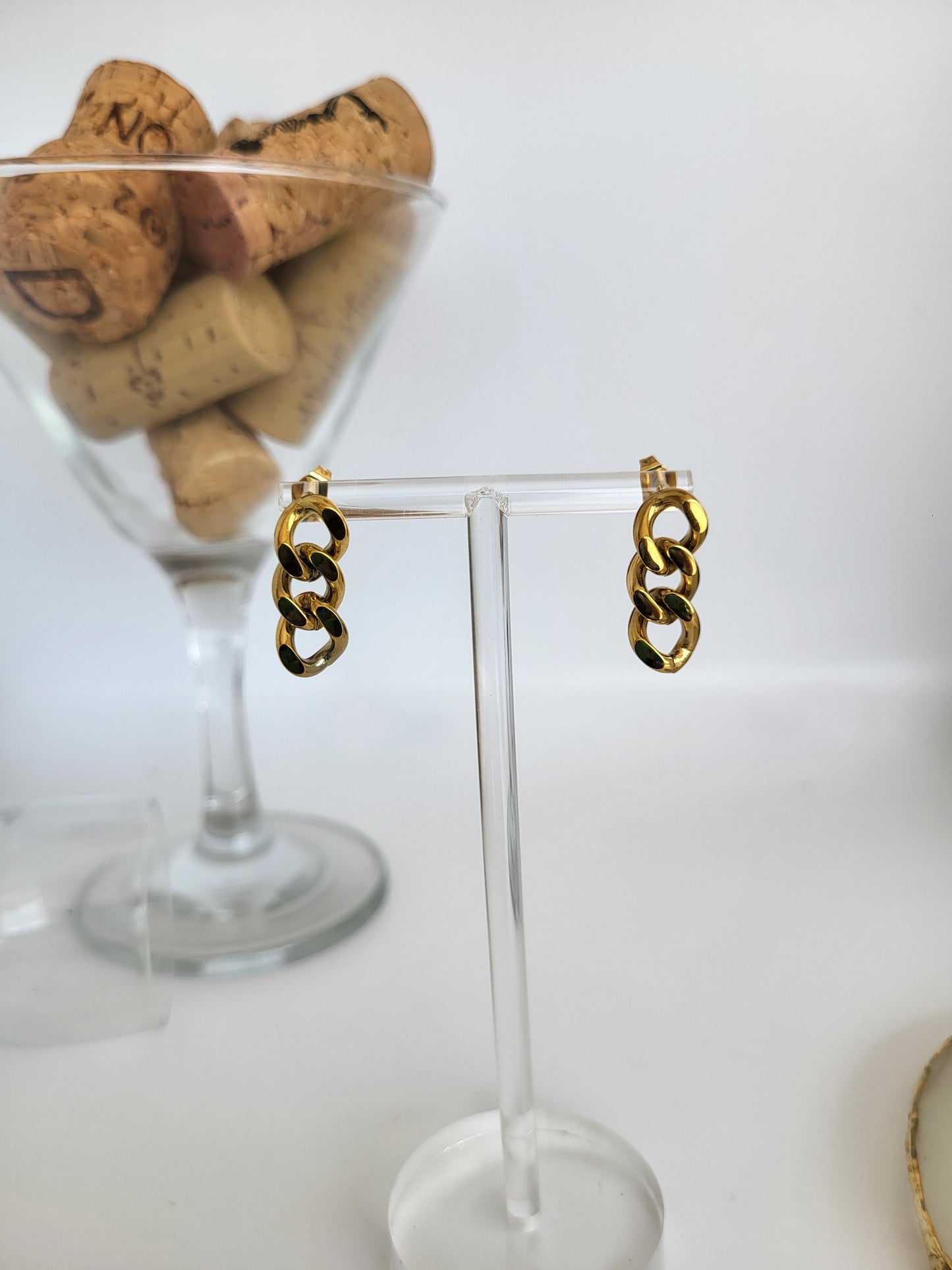 Pendiente de cadena - Eslabonado / Acero inoxidable