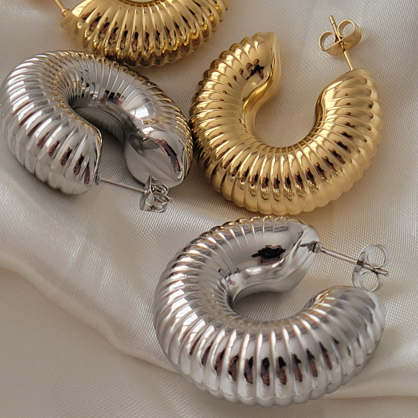 Mini Trend Hoops - Gold / Silver