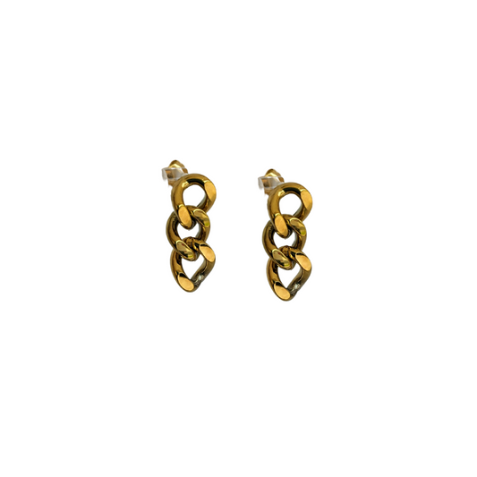 Chain Earring -  Linked / Stainless Steel